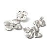 Titanium Steel Stud Earrings for Women EJEW-C110-13P-2