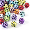 30Pcs Sport Theme Resin Rhinestone Beads RESI-TA0003-96A-2