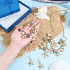 Trendy Starfish and Conch Jewelry Sets SJEW-PH0001-02G-WH-1