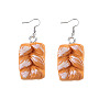 Resin Food Model Dangle Earrings PW-WGD1124-03-1