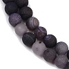 Natural Druzy Agate Beads Strands G-NH0024-A05-8mm-3