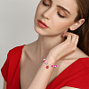 60Pcs 3 Colors Zinc Alloy Enamel Pendants ENAM-SC0008-26-6