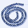 Electroplate Glass Beads Strands EGLA-A044-T1mm-B12-2