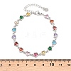 304 Stainless Steel Pave Colorful Cubic Zirconia Tennis Bracelets for Women BJEW-T023-02B-P-3