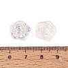 Electroplate Transparent Glass Beads Strands EGLA-N056-02A-01-4