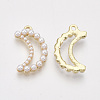 ABS Plastic Imitation Pearl Pendants PALLOY-T071-057-2