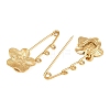 Peach Blossom 304 Stainless Steel Safety Pins Brooch Findings SA-CBA098D-14B-G03-2