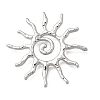 Hammered Alloy Pendants PALLOY-B016-03A-P-1
