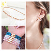 5 Strands 5 Size Transparent Electroplate Glass Beads Strands GLAA-TA0001-96B-7