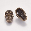Alloy Skull Beads PALLOY-K145-02AB-2