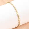 201 Stainless Steel Oval Link Chain Bracelets for Women BJEW-G767-01F-G-1
