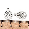 316 Surgical Stainless Steel Charms STAS-Q314-26P-3