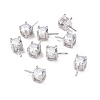 Anti-Tarnish Rhodium Plated 925 Sterling Silver Peg Bails STER-D035-47P-10-1
