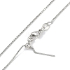 Rack Plating Brass Clear Cubic Zirconia Bee Pendant Box Chain Necklaces NJEW-P317-05P-3