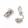 Alloy Clip-on Earring Findings X-PALLOY-M208-02P-1