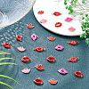 30Pcs 4 Style Eco-Friendly Zinc Alloy Pendants and Links ENAM-SC0002-27-4