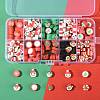 200Pcs 10 Styles Handmade Polymer Clay Christmas Theme Beads CLAY-FS0001-52-4