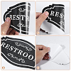 10Pcs PVC Self-adhesive Sign Label Paper DIY-WR0005-30-3