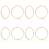 304 Stainless Steel Big Hoop Earrings EJEW-UN0001-38G-1