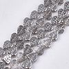 Electroplate Glass Beads Strands X-EGLA-T017-05F-1
