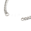 304 Stainless Steel Twisted Chains Bracelet Making AJEW-JB01064-3