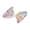 Electroplate and Golden Metal Enlaced Glass Beads EGLA-T029-03M-3
