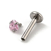 304 Stainless Steel Threaded Flatback Earrings LS-EJEW-NH0001-01C-01-2