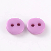 2-Hole Flat Round Resin Sewing Buttons for Costume Design BUTT-E119-28L-03-2