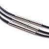 Waxed Cotton Cord Necklace Making MAK-G003-03A-03-2
