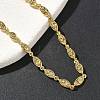 Brass Micro Pave Clear Cubic Zirconia Eye Link Chain Bracelets for Women BJEW-G764-09G-2
