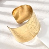 316L Surgical Stainless Steel Cuff Bangles BJEW-D454-01A-G-3