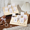 6Pcs 7-Slot Wooden Display Card Stands ODIS-NB0001-58-4