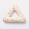 Synthetic Lava Rock Big Triangle Pendants G-O025-04A-1
