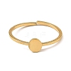 304 Stainless Steel Adjustable Open Cuff Rings X-RJEW-Q806-01G-06-2