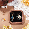 1Pc Wood with Velvet Jewelry Plate ODIS-TA0001-10-6