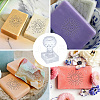 Clear Acrylic Soap Stamps DIY-WH0445-004-3