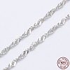 925 Sterling Silver Rope Chains Necklaces STER-E007-2C-3