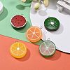 18Pcs 5 Colors Resin Pendants RESI-LS0001-09P-5