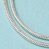 Brass Round Snake Chain Necklace Making KK-F763-07P-5