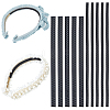 24Pcs 2 Styles Plastic Firm Headband Non-slip Strip DIY-CY0003-02-6