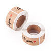 2 Rolls Rectangle Thank You Theme Paper Stickers DIY-TA0013-47A-2