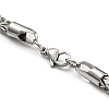 304 Stainless Steel Chain Necklaces NJEW-P295-03P-3