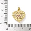 Brass Micro Pave Cubic Zirconia Pendants KK-U046-10G-02-3