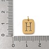304 Stainless Steel Charms STAS-R001-01G-H-3