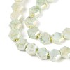 Anti-Tarnish Electroplate Glass Beads Strands GLAA-T028-6mm-02D-3