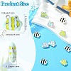 12Pcs 6 Colors Alloy Enamel Charms ENAM-CJ0007-49-2