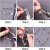 SUPERFINDINGS 60Pcs 3 Style Alloy Rhinestone Bar Spacers ALRI-FH0001-05-4