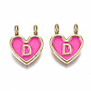 Alloy Enamel Charms ENAM-T012-02D-RS-2