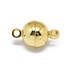 Rack Plating Brass Magnetic Clasps with Loops LS-KK-F801-02B-G-2