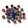 Pave Disco Ball Beads X1-RB-A130-10mm-M-2